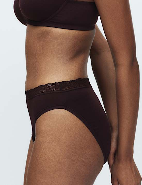 Lot de 3 culottes menstruelles coupe échancrée ultra-absorbantes