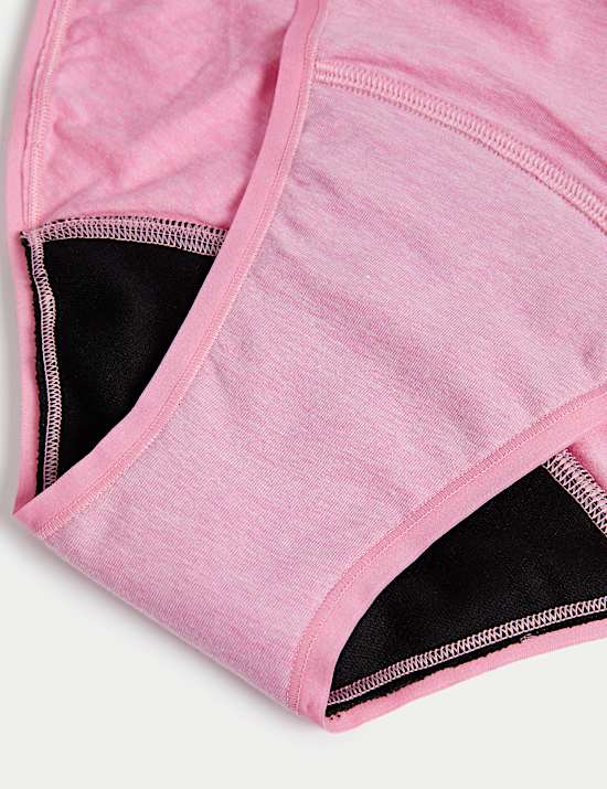 Lot de 3 culottes menstruelles coupe &eacute;chancr&eacute;e ultra-absorbantes
