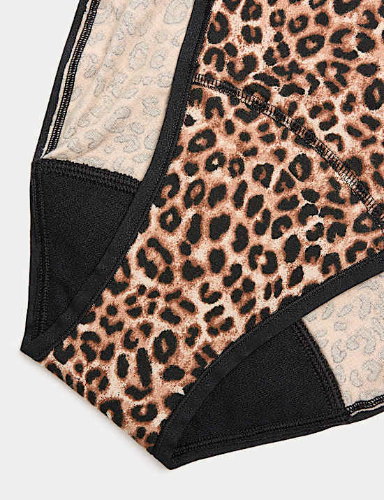 3pk Heavy Absorbency Period High Leg Knickers