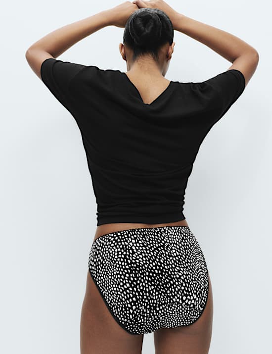 3pk Heavy Absorbency Period High Leg Knickers