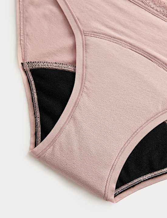 Lot de 3 culottes bikini menstruelles ultra-absorbantes