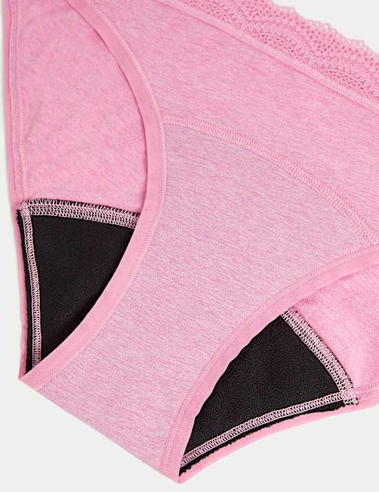 3pk Heavy Absorbency Period Bikini Knickers