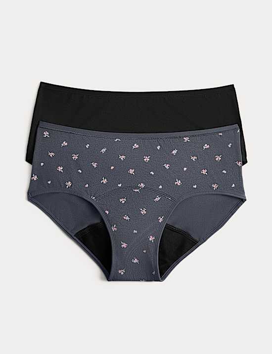 2 Pack Heavy Absorbency Period Knicker Shorts