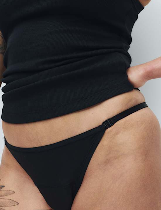 2pk Adaptable Clasp Period Bikini Knickers