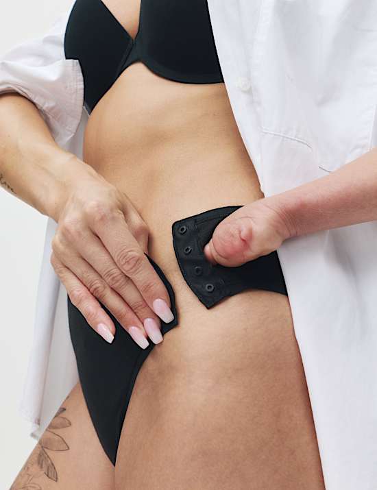 2pk Adaptable Poppers High Leg Knickers