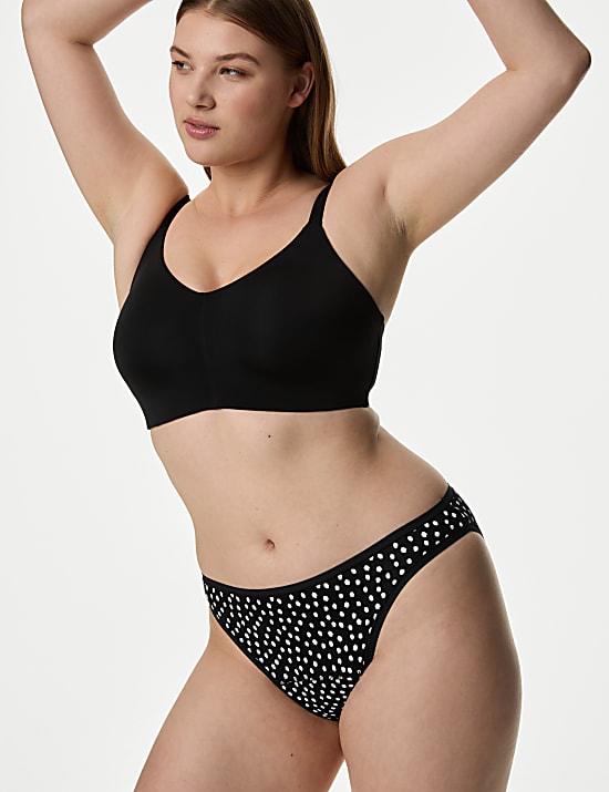 Σλιπ με ψηλό κόψιμο στους γοφούς και υψηλή απορροφητικότητα, σετ των 3