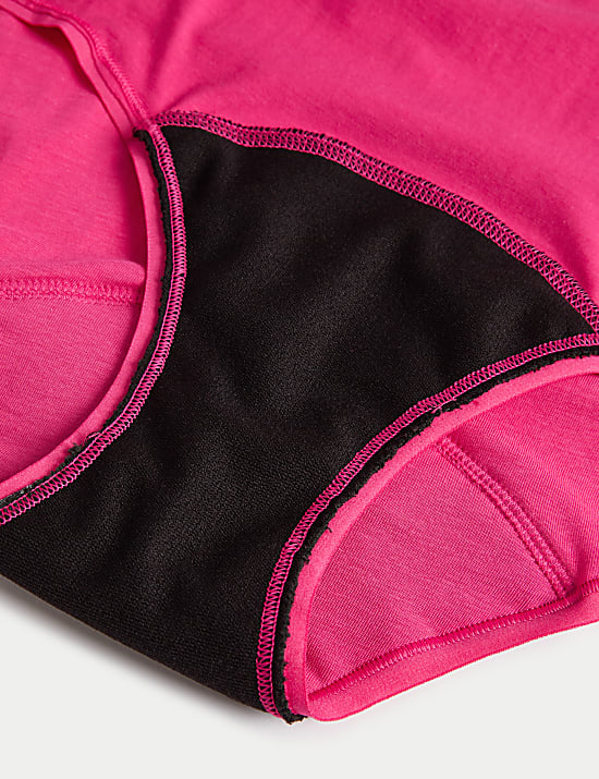 Lot de 3 culottes menstruelles coupe échancrée ultra-absorbantes