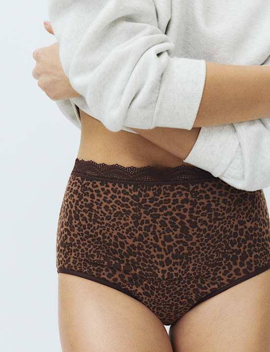 Pack de 3 braguitas altas menstruales de alta absorci&oacute;n