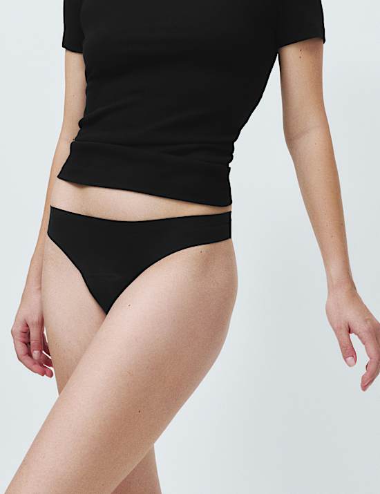 3 Pack No VPL Light Absorbency Period Thongs