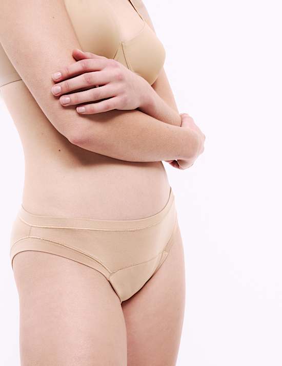 Lot de 3 culottes bikini menstruelles ultra-absorbantes en modal