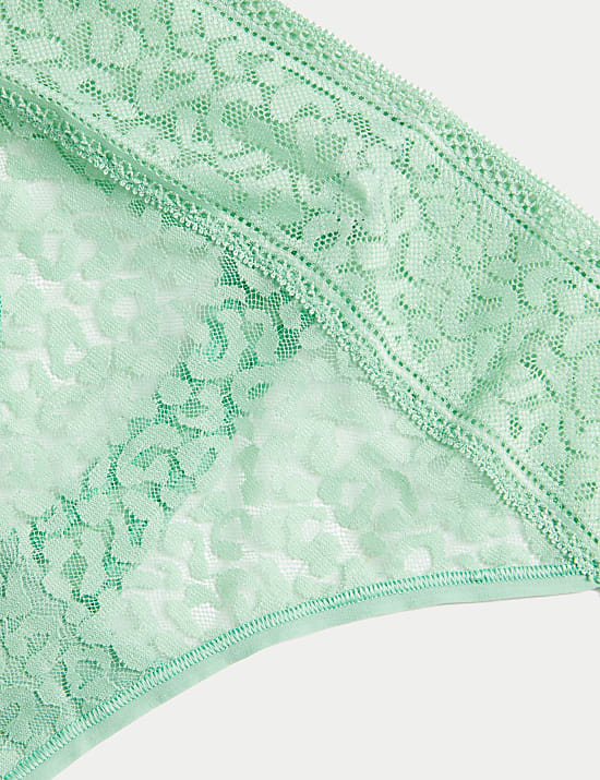 3pk Animal Lace Thongs