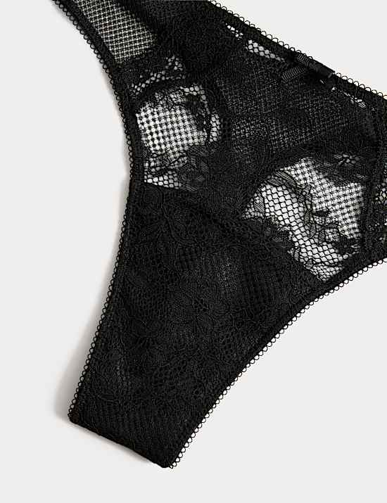 2 Pack Jasmine Lace Period Thongs