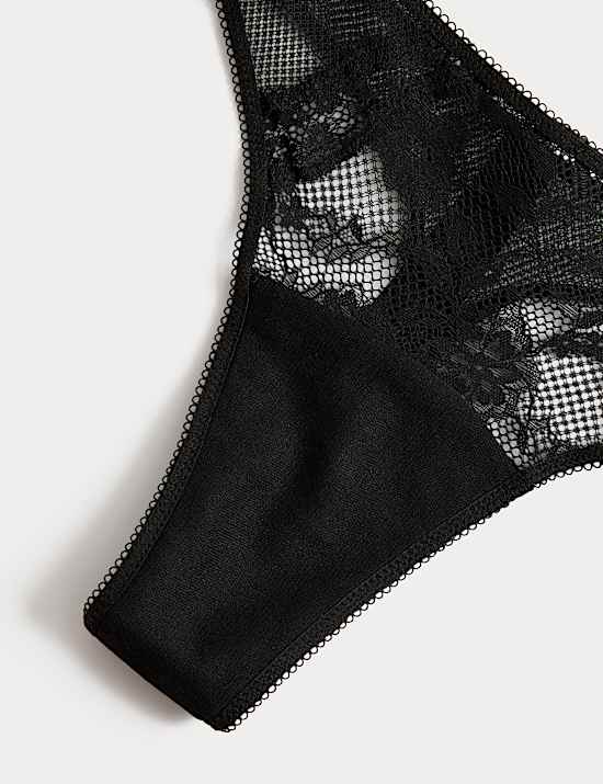 2 Pack Jasmine Lace Period Thongs