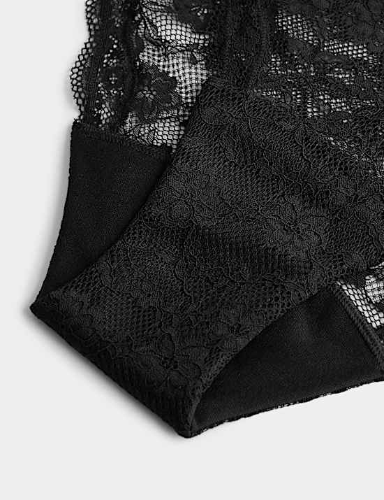 2 Pack Jasmine Lace High Leg Period Knickers