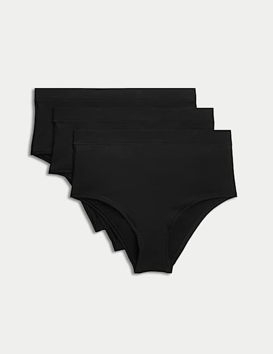 3er-Pack Stoma-Brazil-Slips mit hohem Baumwollanteil