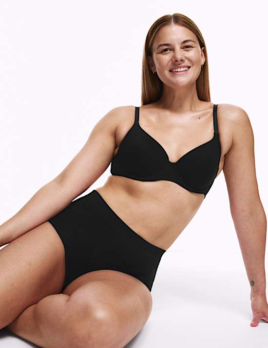 3pk Cotton Rich Full Brief Stoma Knickers