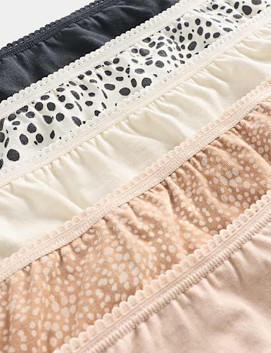 5pk Pure Cotton Full Briefs