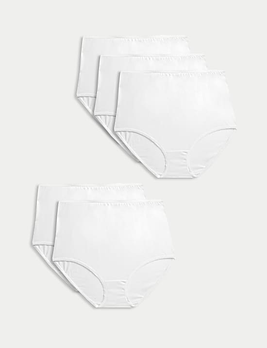 5pk Pure Cotton Full Briefs