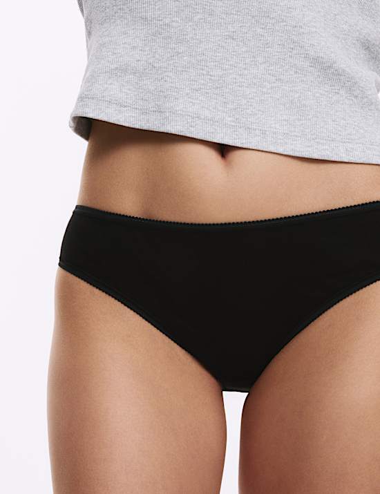 5pk Pure Cotton Bikini Knickers