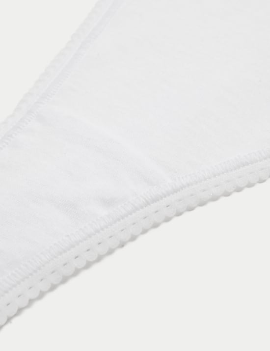 5pk Pure Cotton Thongs