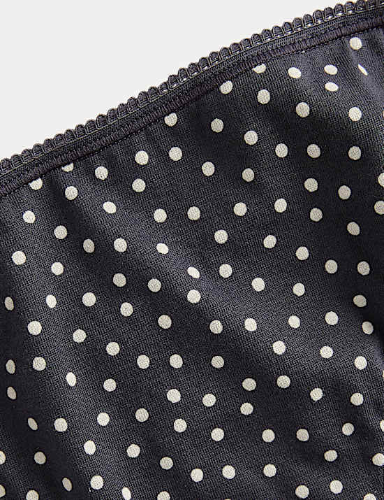 5pk Pure Cotton Printed Bikini Knickers