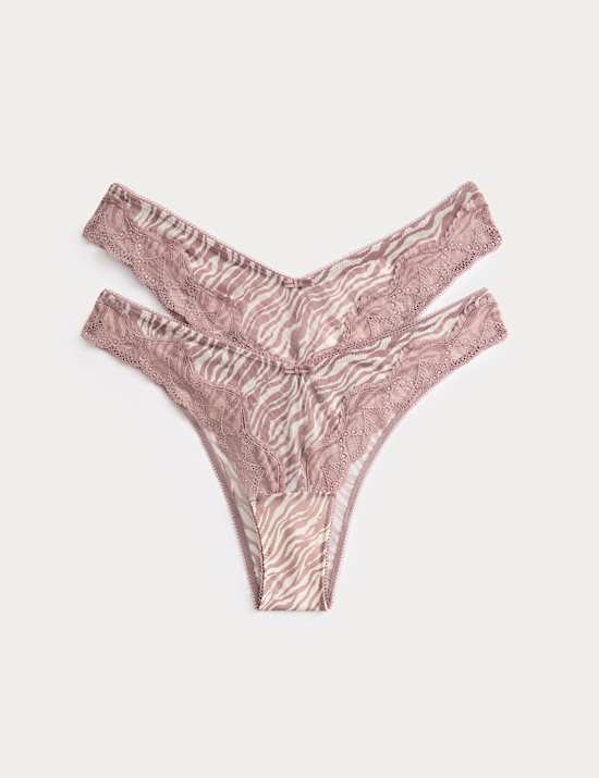 2 Pack Mesh Miami Knickers