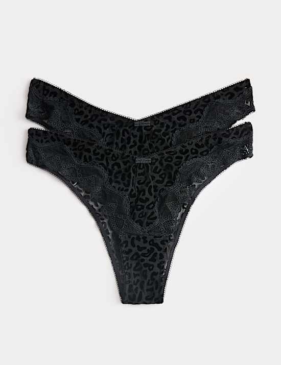 2 Pack Mesh Miami Knickers