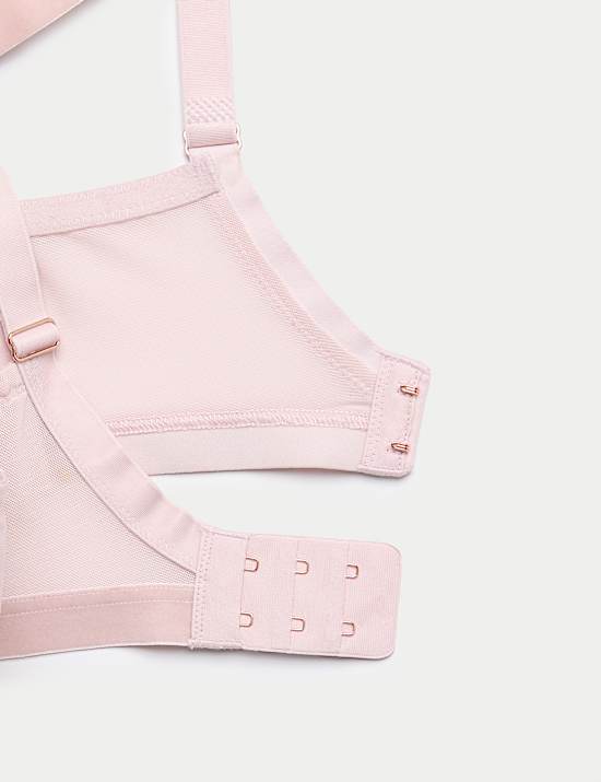 Saffron Satin & Lace Wired Balcony Bra (F-H)