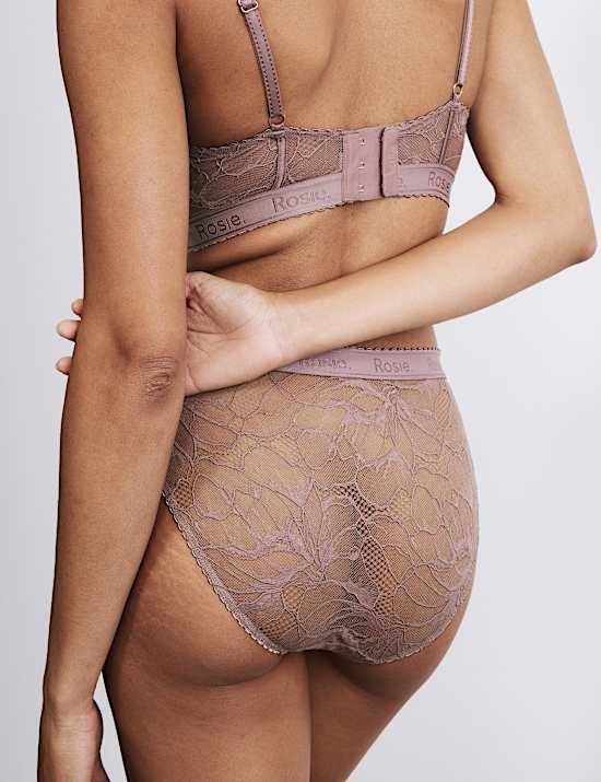 Braguitas de corte alto de talle alto LaceWear