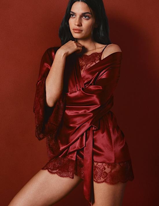 Belle Satin Wrap
