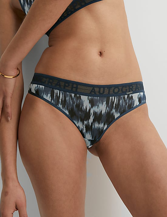 Tanga Tivoli en tulle avec imprimé