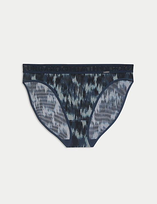 Tivoli Mesh Printed High Leg Knickers