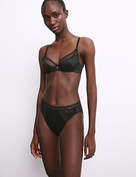 Valencia Lace High Waisted High Leg Knickers