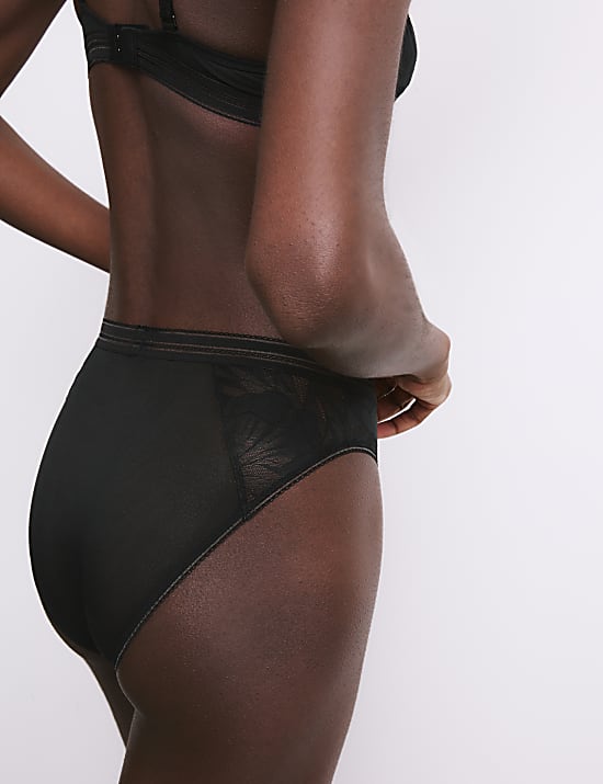 Valencia Lace High Waisted High Leg Knickers