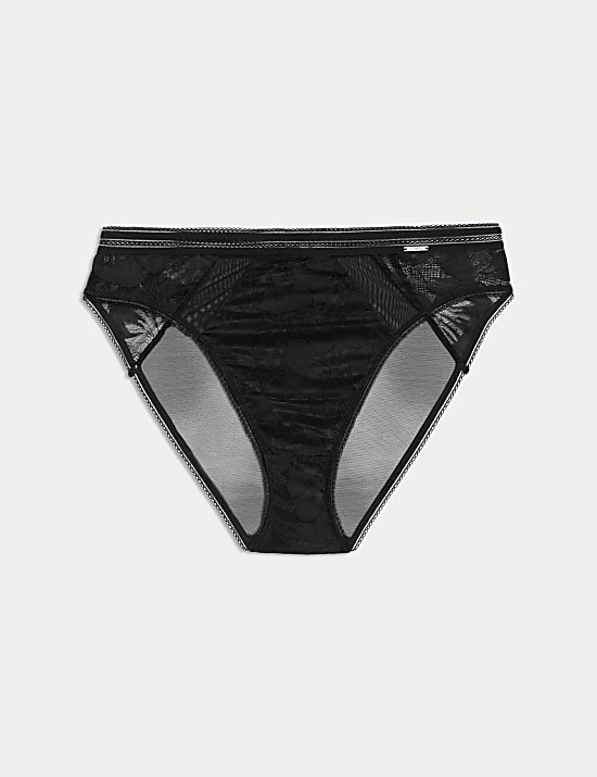 Valencia Lace High Waisted High Leg Knickers