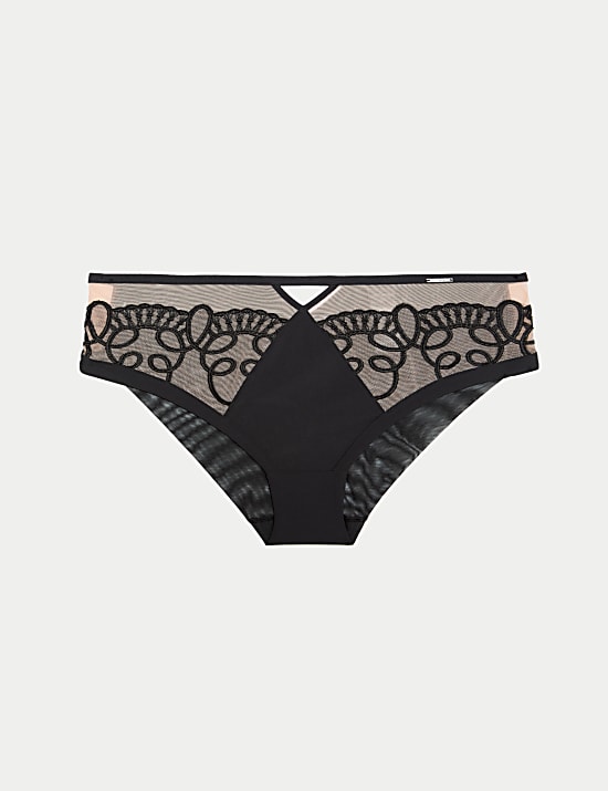 Bordeaux High Waisted Brazilian Knickers