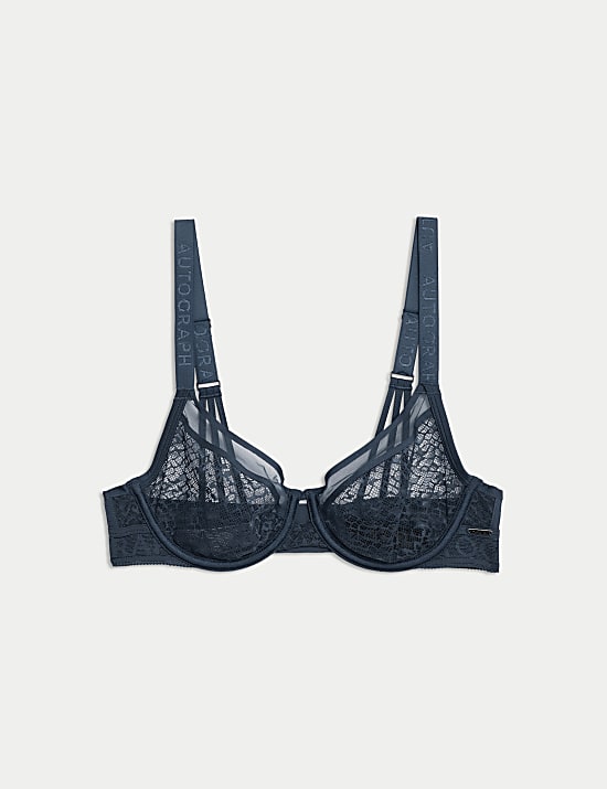 Tivoli Patterned Lace Wired Full Cup Bra (A-E)