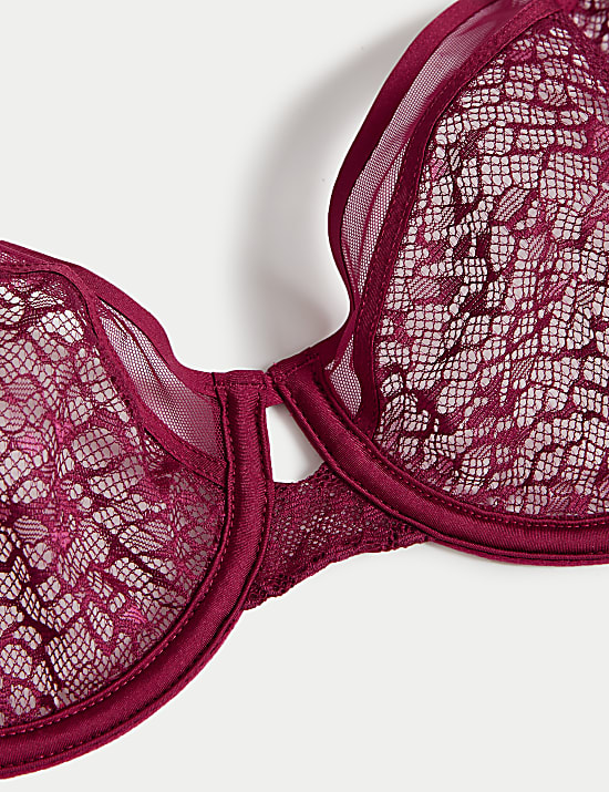 Tivoli Patterned Lace Wired Full Cup Bra (A-E)