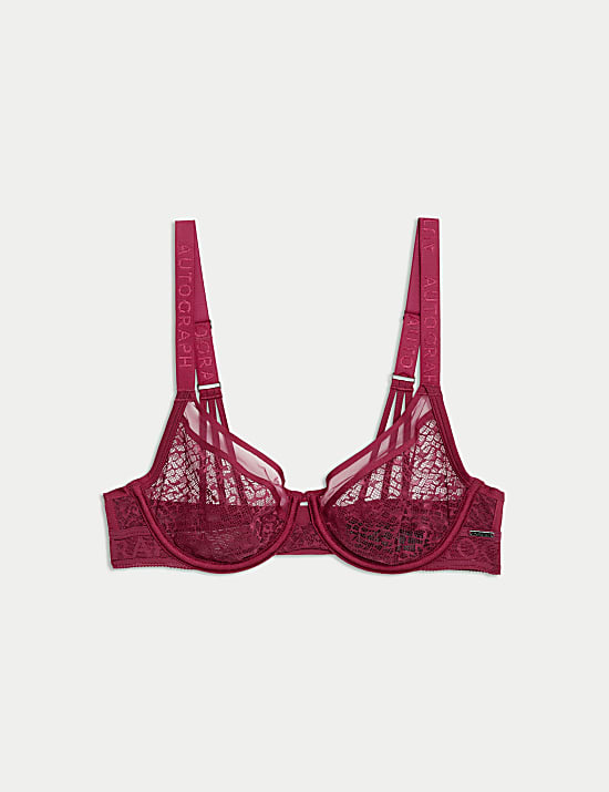 Tivoli Patterned Lace Wired Full Cup Bra (A-E)