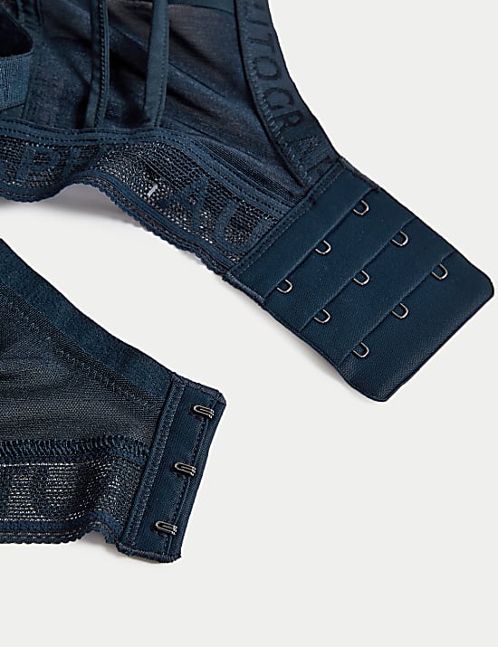 Tivoli Patterned Lace Wired Plunge Bra (F-G)