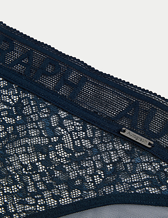 Tivoli Patterned Lace High Leg Knickers