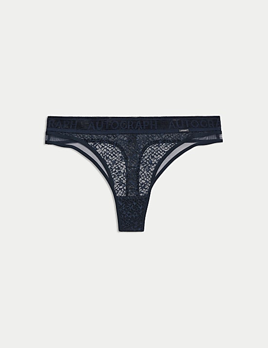 Tivoli Patterned Lace Thong