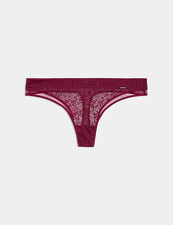 Tivoli Patterned Lace Thong