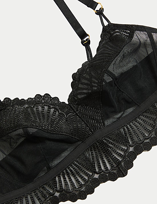 Leon Embroidery Non Wired Bralette (A-E)