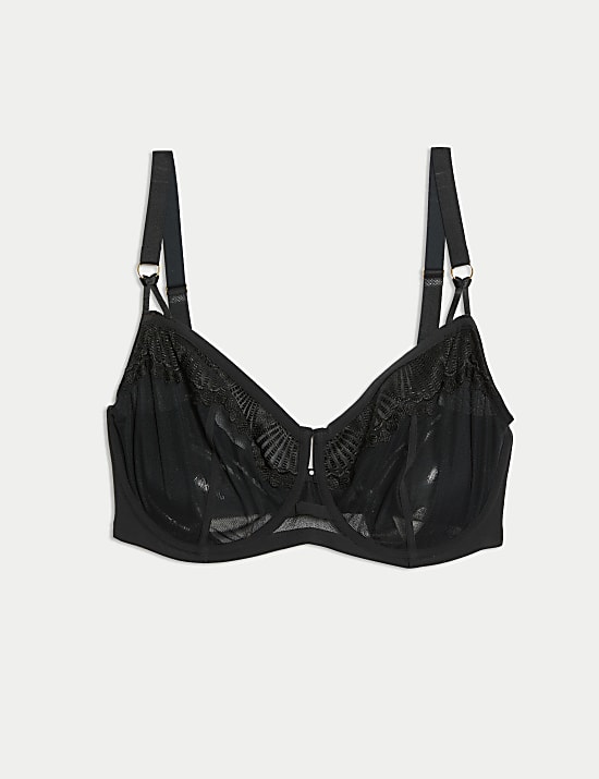 Leon Embroidery Wired Minimiser Bra C-G