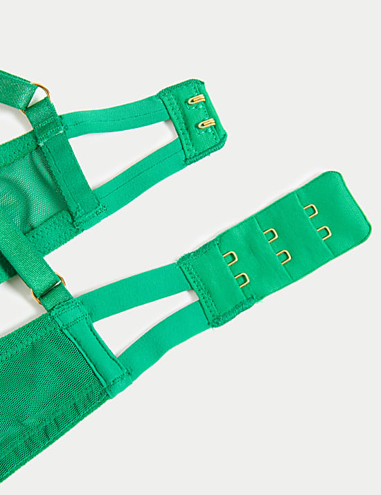 Leon Embroidery Wired Balcony Bra A-E