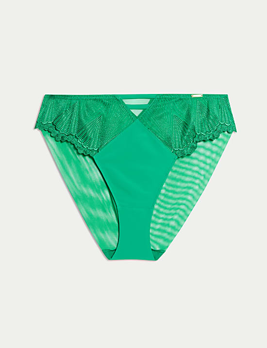 Leon Embroidery High Waisted High Leg Knickers