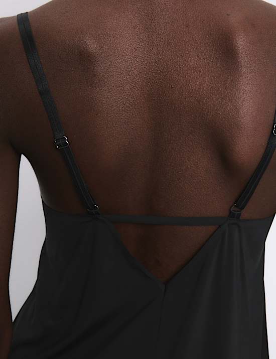 Boston Microfibre Non Wired Lace Trim Slip
