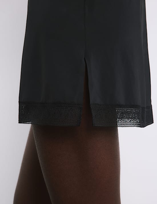 Boston Microfibre Non Wired Lace Trim Slip