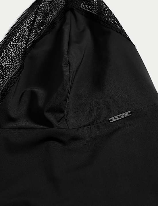 Boston Microfibre Non Wired Lace Trim Slip